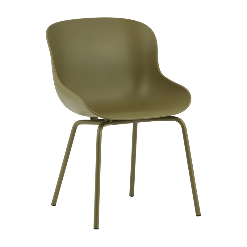 Chaise en acier peint et pp olive Hyg - Normann Copenhagen