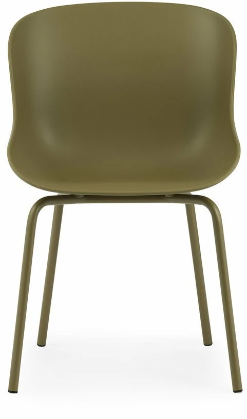 Chaise en acier peint et pp olive Hyg - Normann Copenhagen