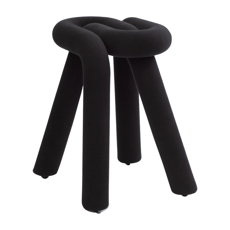 Tabouret noir Bold - Moustache