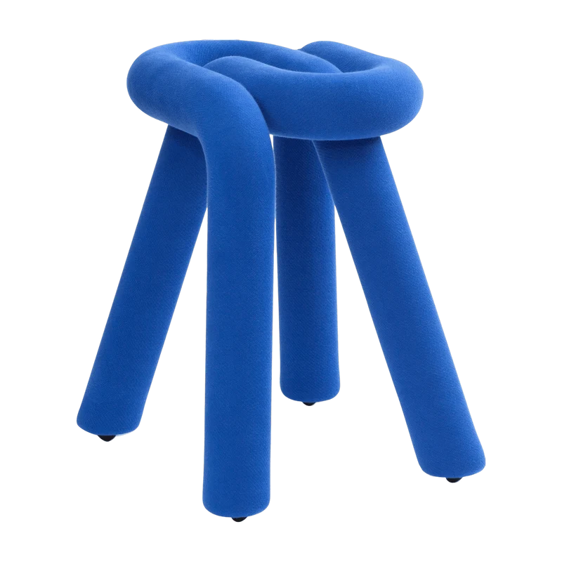 Tabouret bleu Bold - Moustache