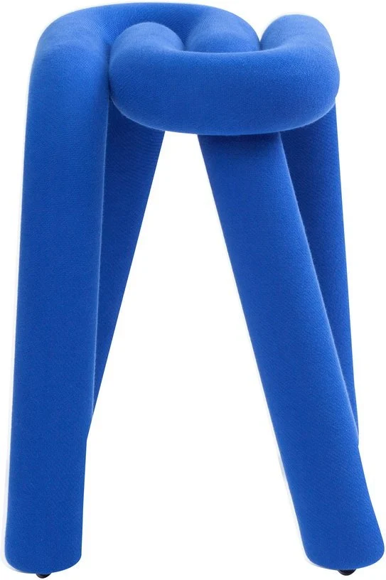 Tabouret bleu Bold - Moustache