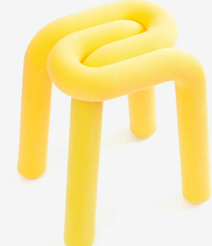 Tabouret jaune Bold - Moustache
