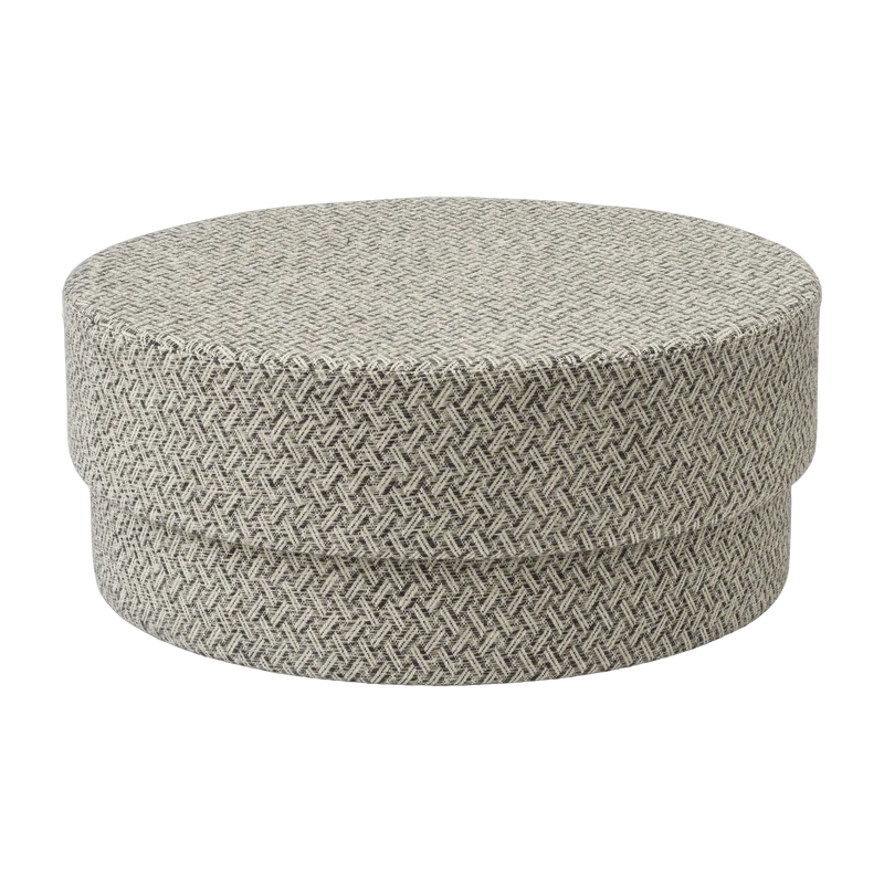 Pouf en tissu gris Silo large Piazza Grey/Wynwood 10 Wynwood 10 - Normann Copenhagen