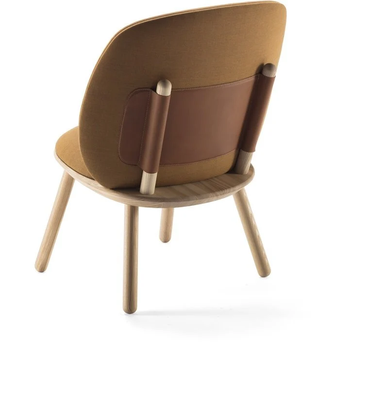 Fauteuil en tissu jaune Naïve - EMKO