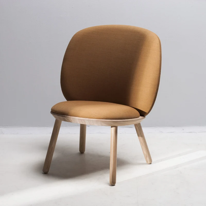 Fauteuil en tissu jaune Naïve - EMKO