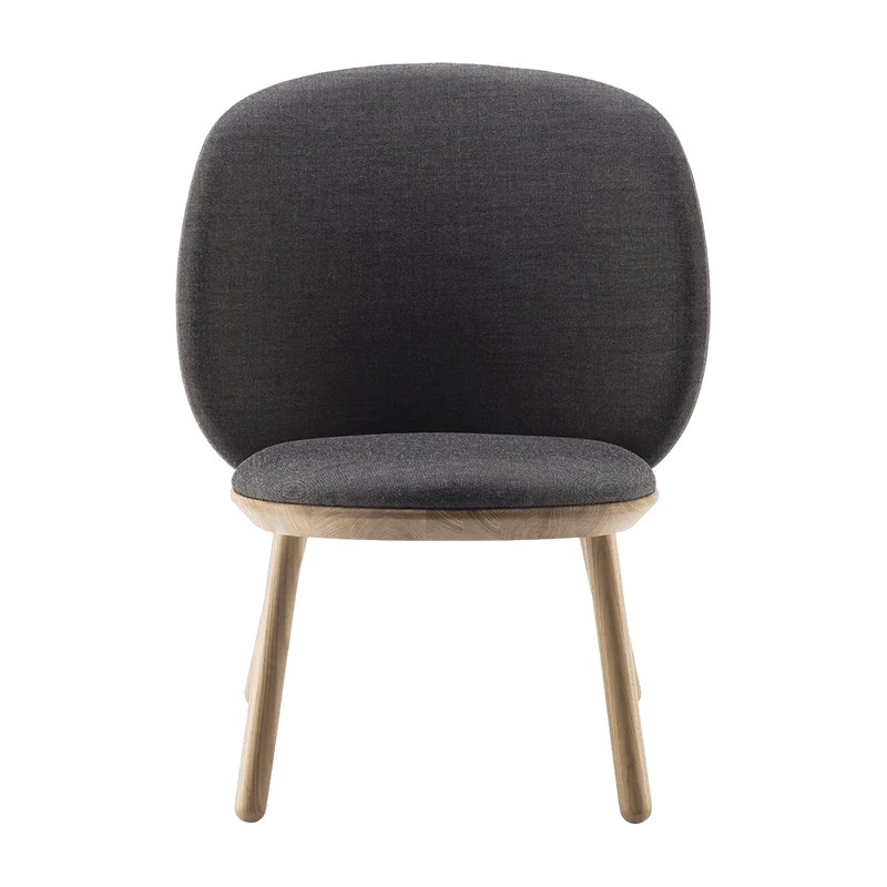 Fauteuil en tissu gris Naïve - EMKO