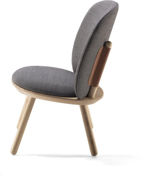 Fauteuil en tissu gris Naïve - EMKO