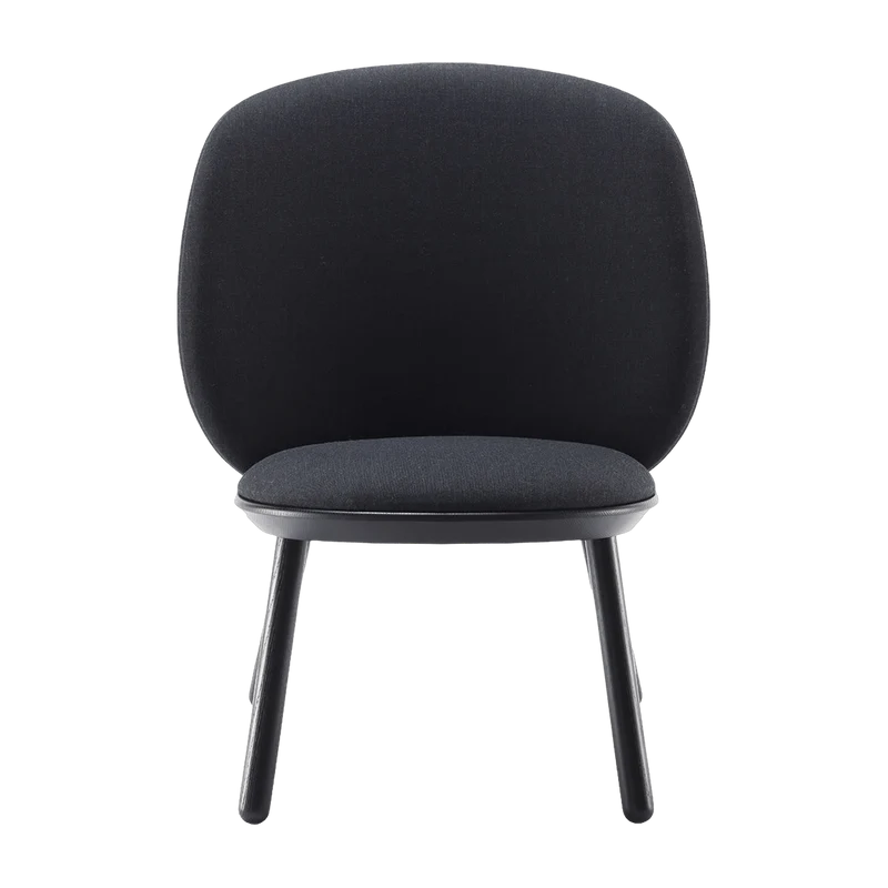 Fauteuil en tissu noir Naïve - EMKO