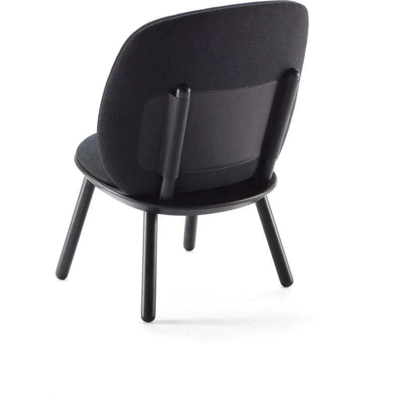 Fauteuil en tissu noir Naïve - EMKO