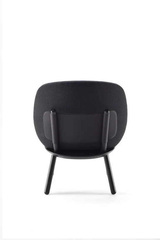 Fauteuil en tissu noir Naïve - EMKO