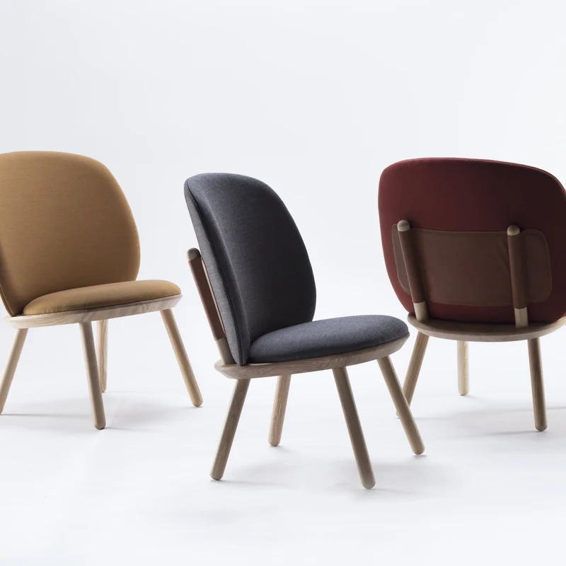 Fauteuil en tissu noir Naïve - EMKO