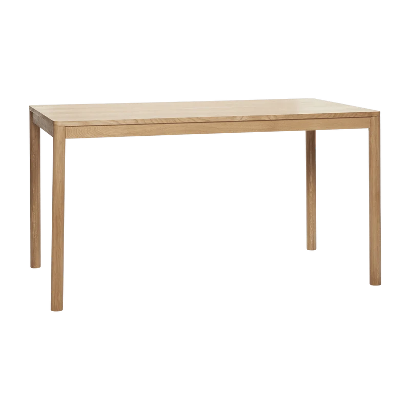 Table à manger rectangle en bois naturel 140 x 80 cm - Hübsch