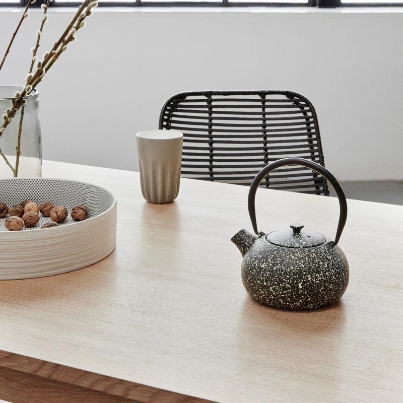 Table à manger rectangle en bois naturel 140 x 80 cm - Hübsch