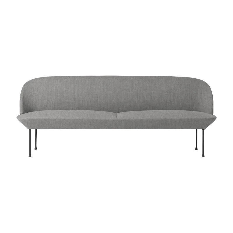 Canapé 3 places gris clair Oslo - Muuto