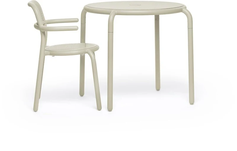 Table de jardin beige Toni Bistreau - Fatboy