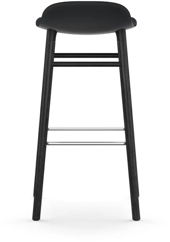 Tabouret de bar en bois noir et pp noir 75 cm Form - Normann Copenhagen
