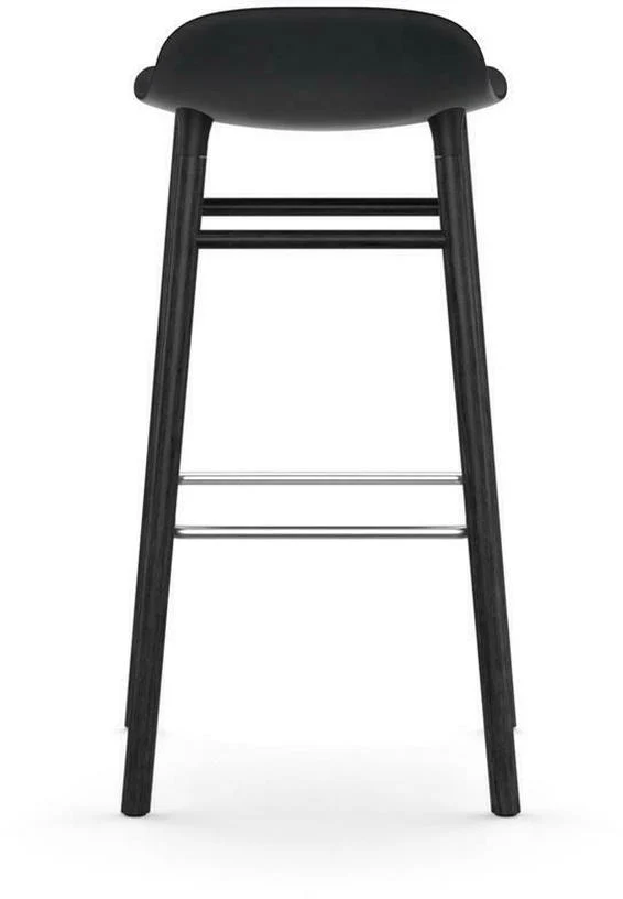 Tabouret de bar en bois noir et pp noir 75 cm Form - Normann Copenhagen