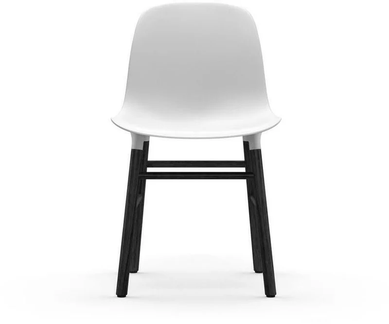 Chaise en bois noir et pp blanc Form - Normann Copenhagen