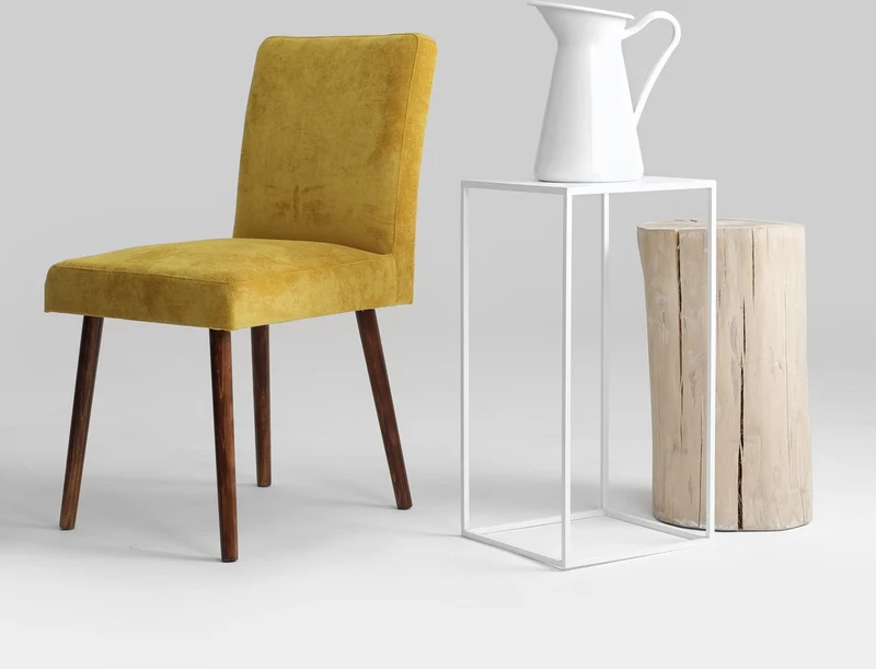 Table d'appoint carrée blanche en métal Tensio - Custom Form