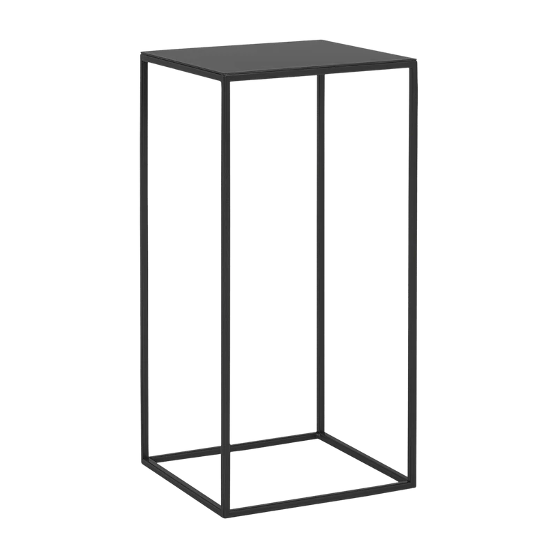 Table d'appoint carrée noire en métal Tensio - Custom Form