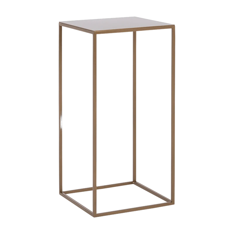 Table d'appoint carrée gold en métal Tensio - Custom Form