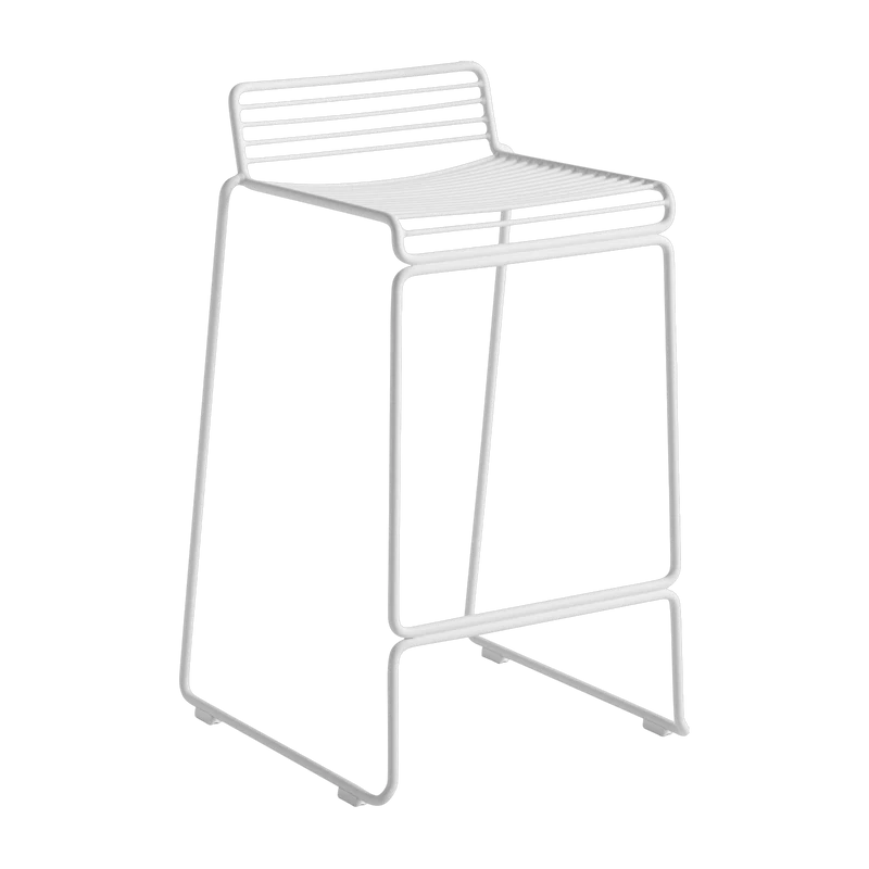 Chaise de bar en métal blanc 65 cm Hee - HAY
