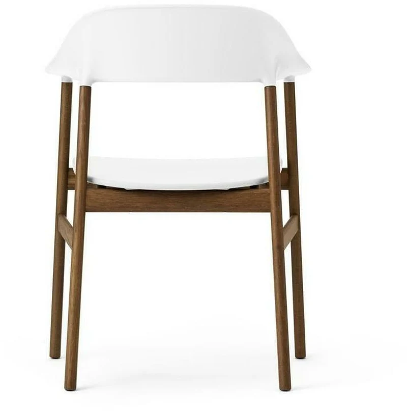 Chase avec accoudoirs en chêne teinté et polypropylene blanc Herit blanc - Normann Copenhagen