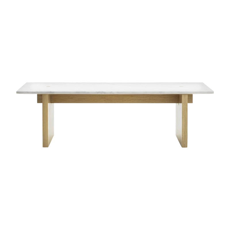 Table basse en chêne et marbre blanc Solid blanc - Normann Copenhagen