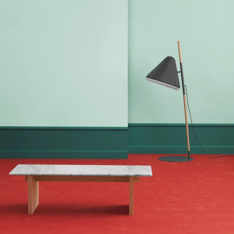 Table basse en chêne et marbre blanc Solid blanc - Normann Copenhagen