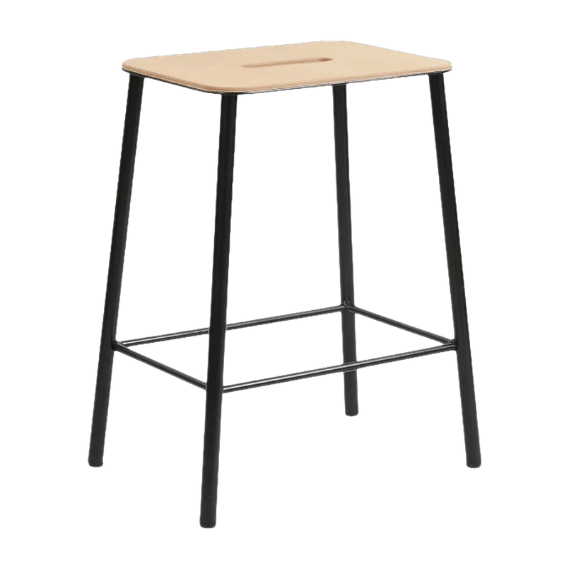Tabouret noir 50 cm Adam - Frama