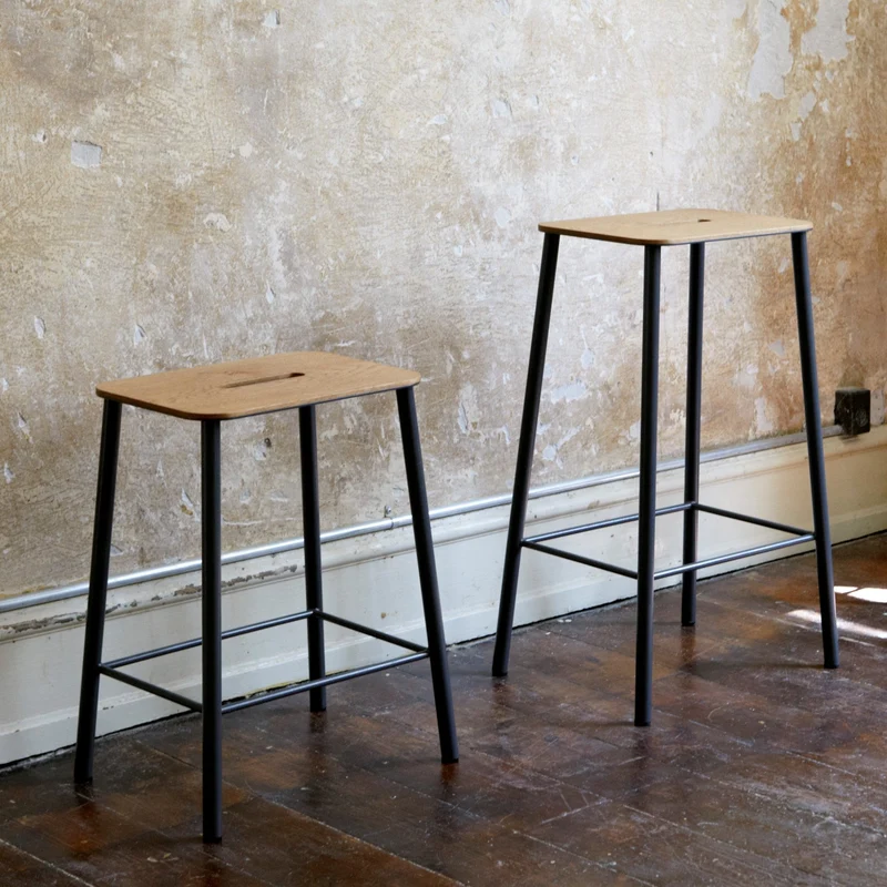 Tabouret noir 65 cm Adam - Frama