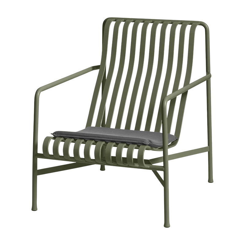 Fauteuil de jardin lounge en métal olive 73x88cm Palissade - HAY