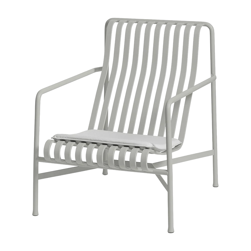 Fauteuil de jardin lounge en métal gris 73x88cm Palissade - HAY