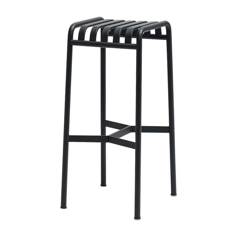Tabouret de bar en métal anthracite Palissade - HAY
