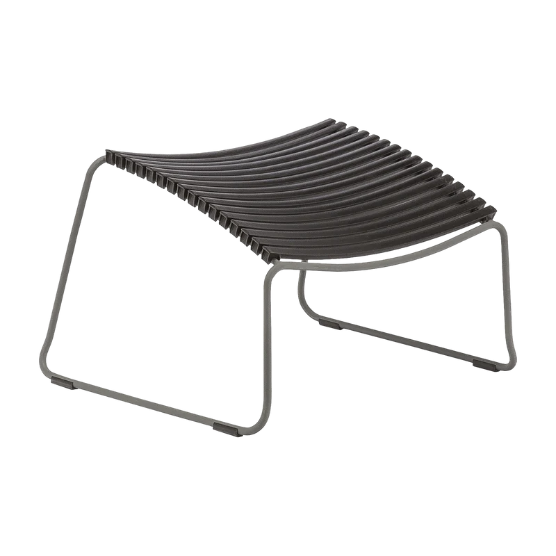 Repose-pieds en métal et plastique noir CLICK - Houe