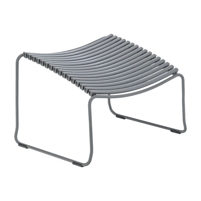 Repose-pieds en métal et plastique gris foncé CLICK - Houe