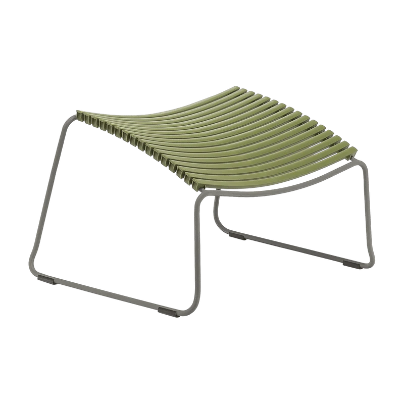 Repose-pieds en métal et plastique vert olive CLICK - Houe
