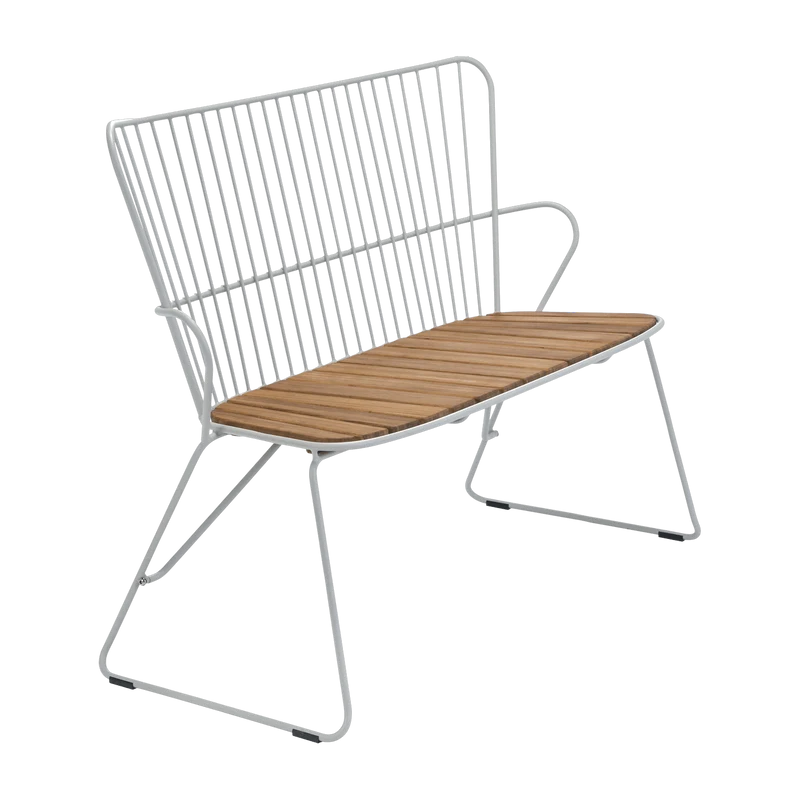 Banc en métal taupe PAON - Houe