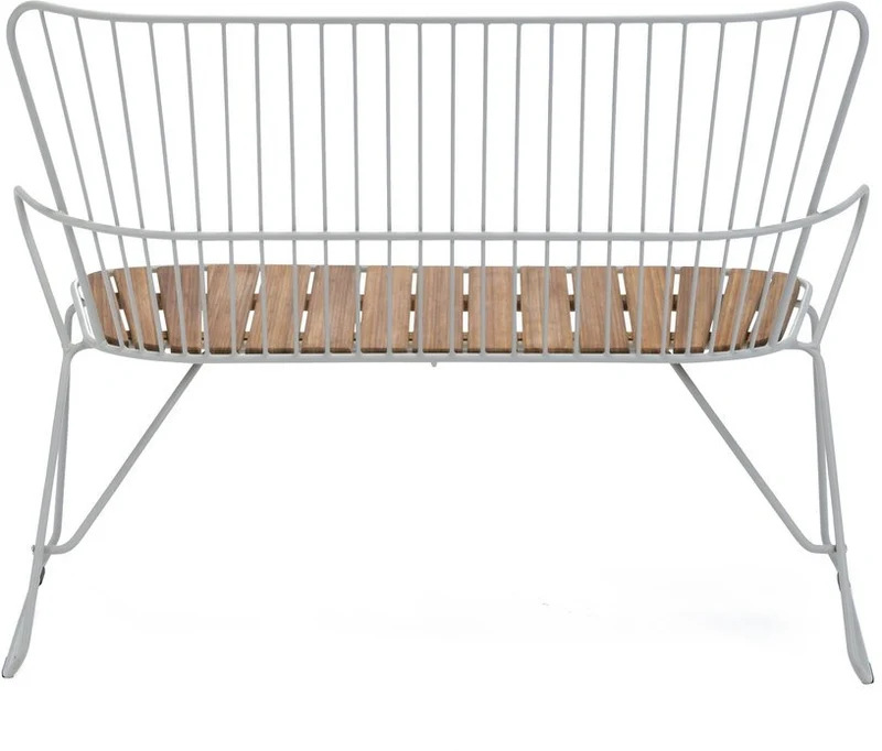 Banc en métal taupe PAON - Houe