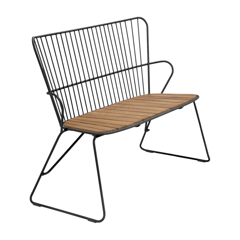 Banc en métal noir PAON - Houe