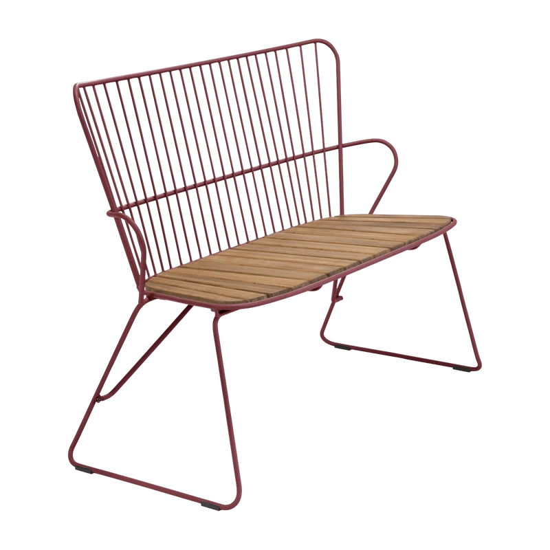 Banc en métal rouge Paprika PAON - Houe