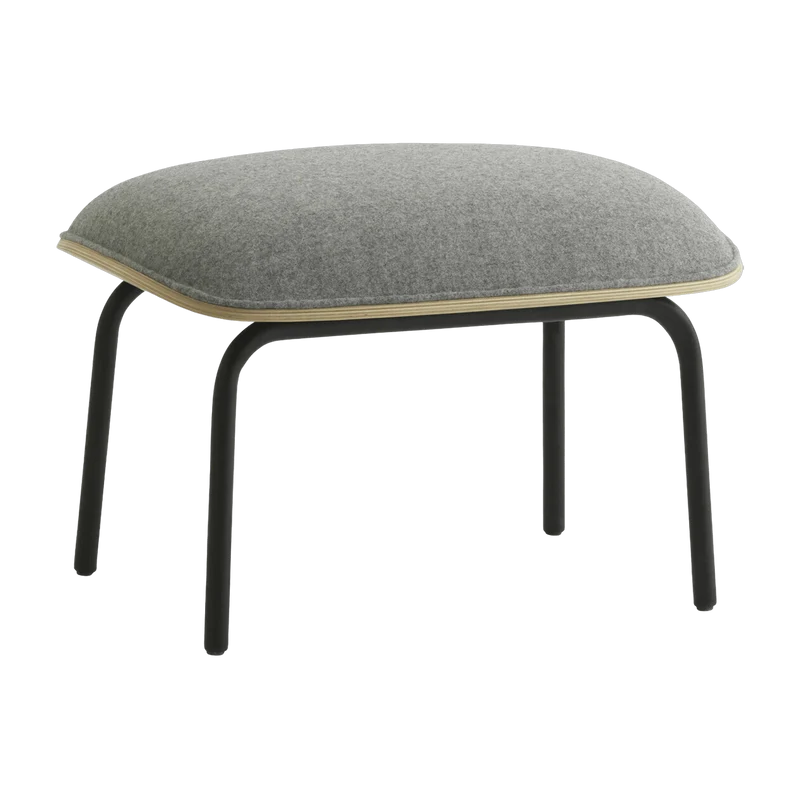 Reposepieds gris coque en chêne naturel Pad Footstool Oak/Synergy Synergy LDS16 - Normann Copenhagen