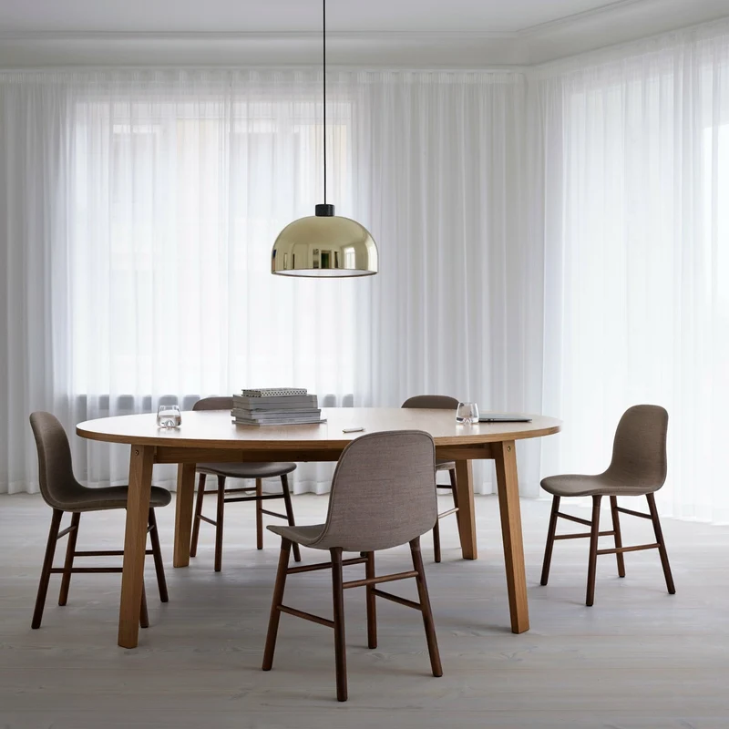Table à manger ronde en chêne naturel 200 cm Slice Oak - Normann Copenhagen