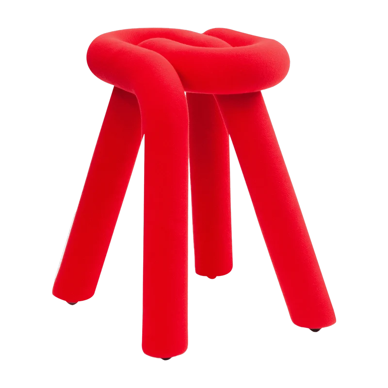 Tabouret rouge Bold - Moustache