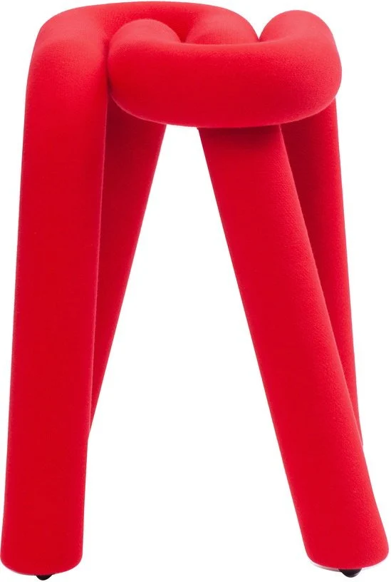 Tabouret rouge Bold - Moustache