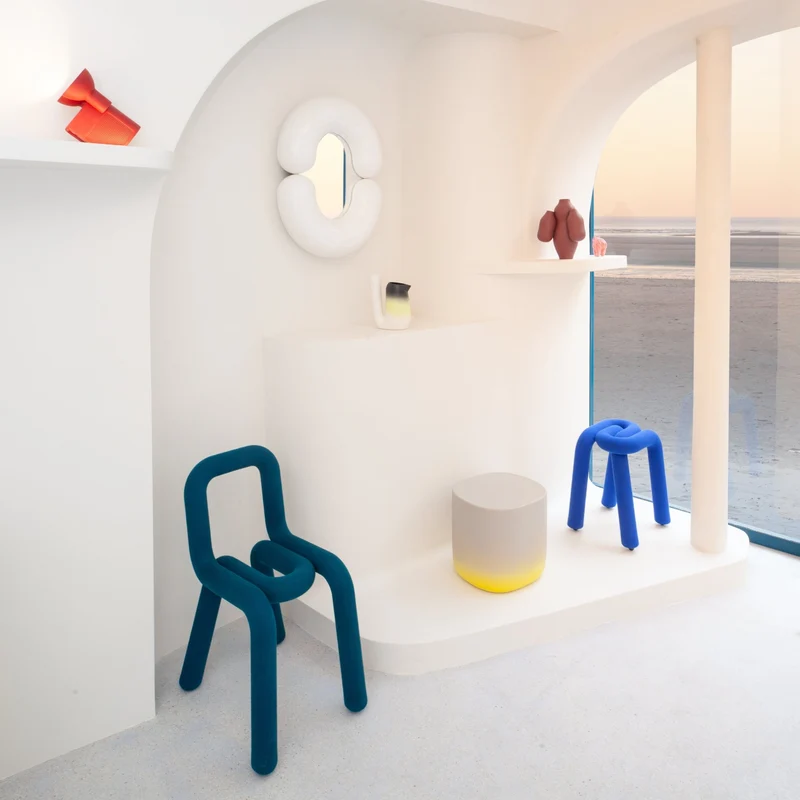 Tabouret orange Bold - Moustache