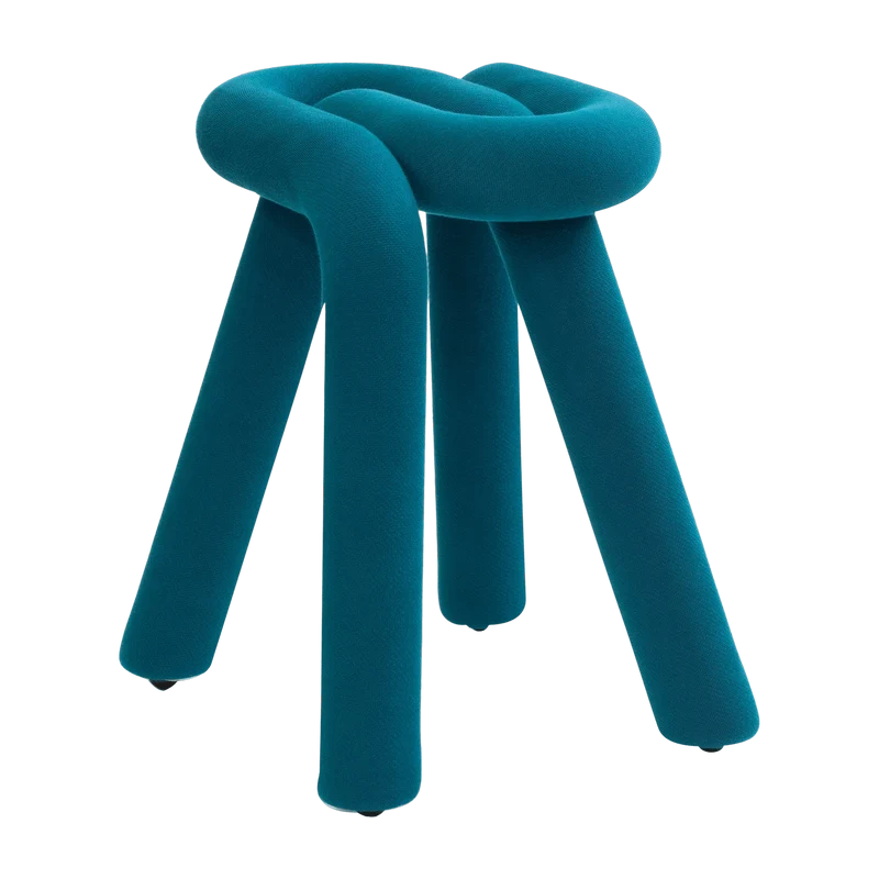 Tabouret bleu canard Bold - Moustache