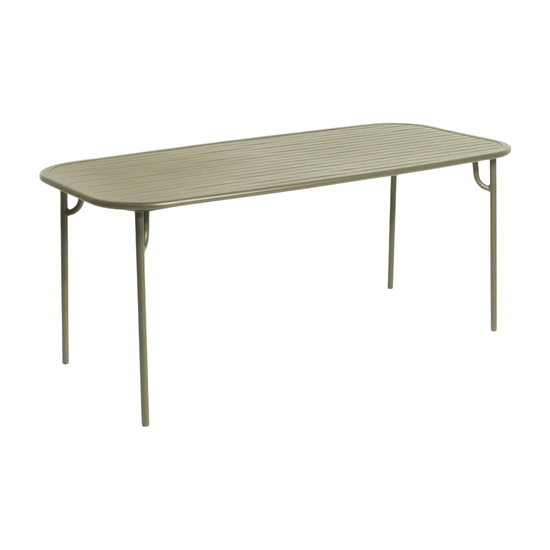 Table de jardin rectangulaire vert jade 180 cm Week-End - Petite Friture