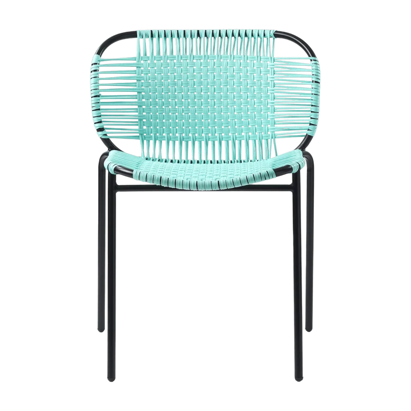 Chaise en acier bleu Cielo - Ames