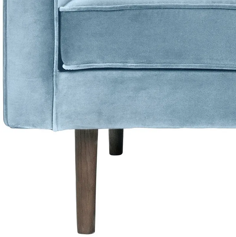 Fauteuil en velours bleu pastel Wind - Broste Copenhagen